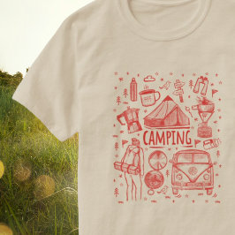 Camping Outdoor Illustration T-Shirt
