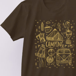 Camping Outdoor Illustration T-Shirt