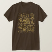 Camping Outdoor Illustration T-Shirt (Design vorne)
