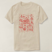 Camping Outdoor Illustration T-Shirt (Design vorne)
