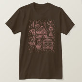 Camping Outdoor Illustration T-Shirt (Design vorne)