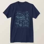 Camping Outdoor Illustration T-Shirt (Design vorne)