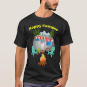 Camping Outdoor National Park Happy Forest Camper T-Shirt (Vorderseite)