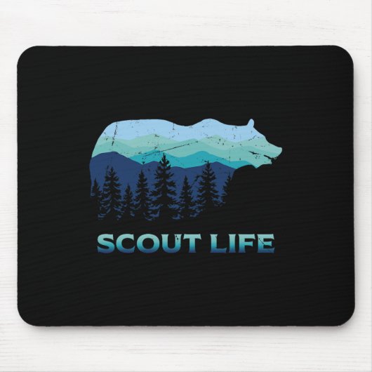 Camping Outdoor-Scouting Wandern Scout Leben Mousepad (Vorne)