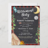 Camping Outdoorsy-Party Einladung (Vorderseite)