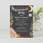 Camping Outdoorsy-Party Einladung (Stehend Vorderseite)