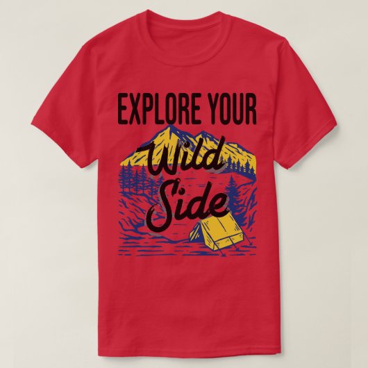 Camping Outr Slogan T-Shirt (Design vorne)