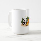 Camping-Panda Kaffeetasse (Vorderseite Links)