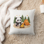 Camping-Panda Kissen (Decke)