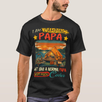 Camping Papa Definition viel cooler Vatertag T-Shirt