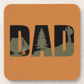 Camping Papa Getränkeuntersetzer (Vorderseite)