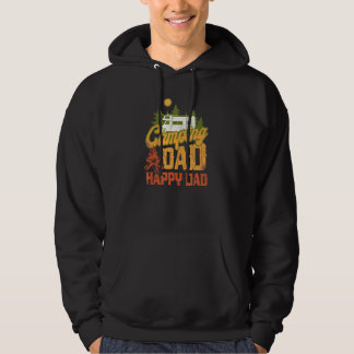 Camping Papa Glücklicher Papa Wohnmobil Campervan Hoodie