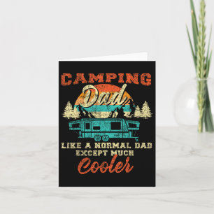 Camping Papa Pop-Up-Camper Rv-Anhänger Retro Vinta Karte