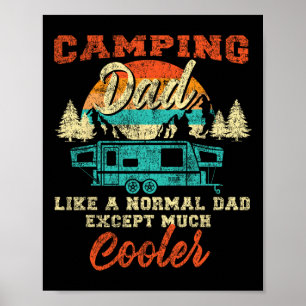Camping Papa Pop-Up-Camper Rv-Anhänger Retro Vinta Poster
