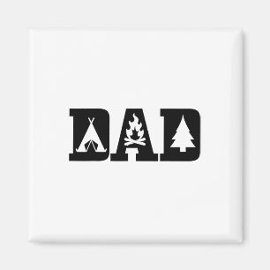 Camping Papa Vatertag Outdoor Bushcraft Camper Magnet