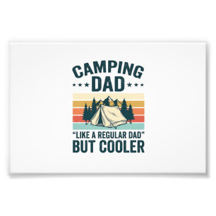Camping Papa Vintage Retro Outdoor Vector Shirt De Fotodruck