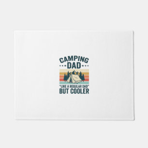Camping Papa Vintage Retro Outdoor Vector Shirt De Fußmatte
