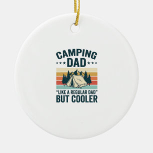 Camping Papa Vintage Retro Outdoor Vektor T-Shirt Keramik Ornament