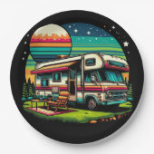 Camping Papier Teller! Pappteller (Vorderseite)