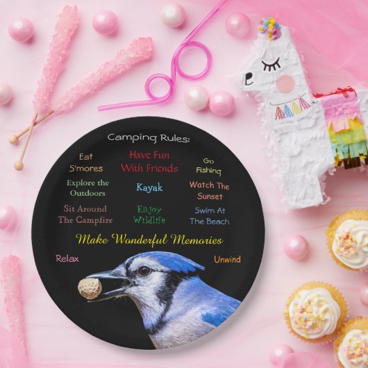 Camping Pappteller (Party)