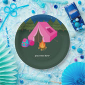 Camping Pappteller (Party)