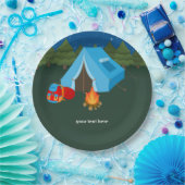 Camping Pappteller (Party)