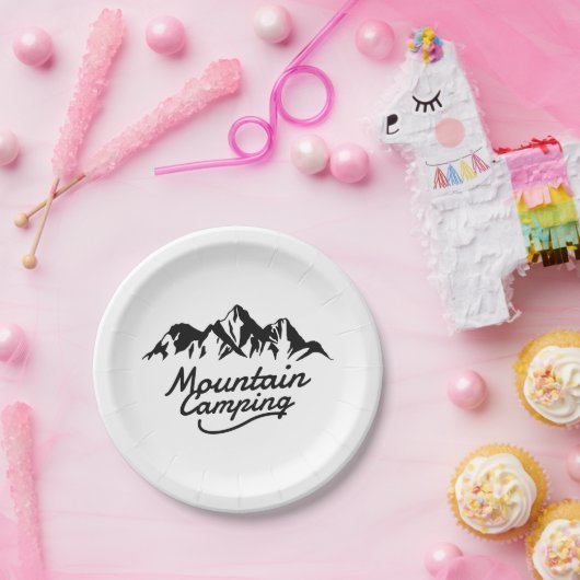 Camping Pappteller (Party)