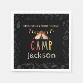 Camping Party Paper Napkins Serviette
