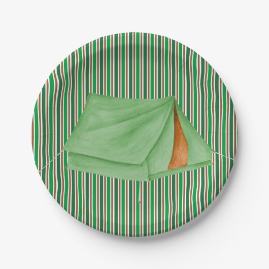 Camping-Party-Papierplatte Pappteller (Vorderseite)