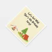 Camping Party Personalisiert Napkins Serviette (Ecke)