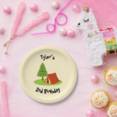 Camping Party Personalisiert Teller (Party)