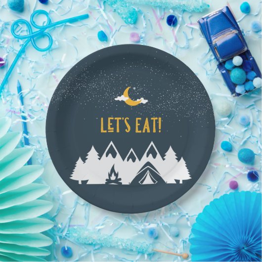 Camping Party Teller / Runde (Party)