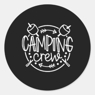 Camping-Passende Shirts für Familie Camper-Gruppe Runder Aufkleber