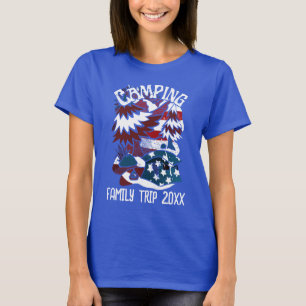 Camping Patriotic Familienreise Jahr T - Shirt