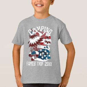 Camping Patriotic Familienreise Jahr T - Shirt