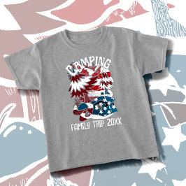 Camping Patriotic Familienreise Jahr T - Shirt