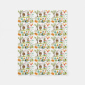 Camping Pattern Throw Blanket Fleecedecke (Vorderseite)