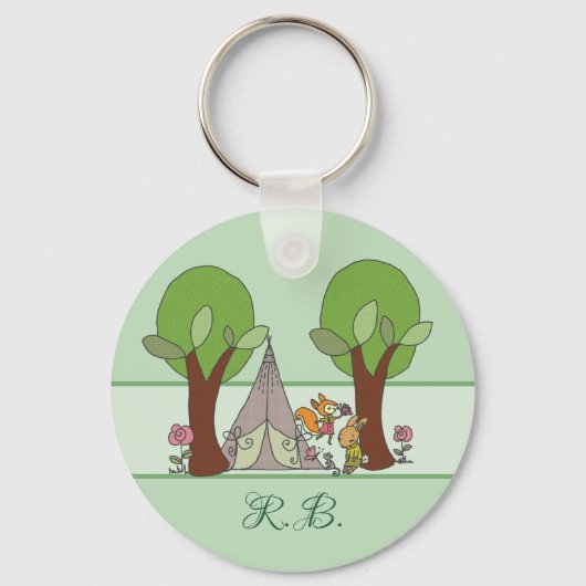 Camping personalisiert schlüsselanhänger (Vorderseite)