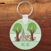 Camping personalisiert schlüsselanhänger (Vorderseite)