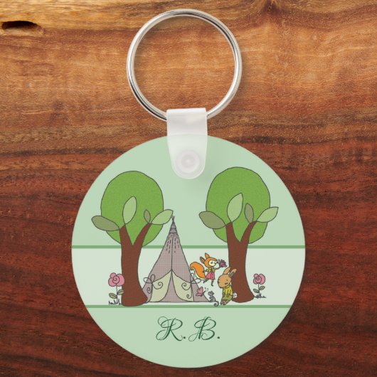 Camping personalisiert schlüsselanhänger (Vorderseite)
