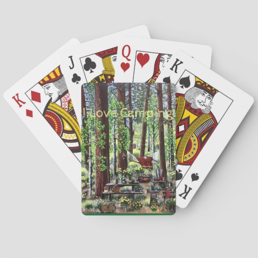 Camping Poker Cards Spielkarten (Rückseite)