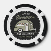 Camping Poker Chips - Erinnerungen machen Eine Web (Rückseite)