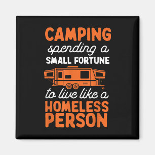 Camping Pop Up Camper RV Trailer Kleines Glück Magnet