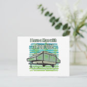 Camping PopUp Postkarte (Stehend Vorderseite)