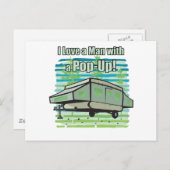 Camping PopUp Postkarte (Vorne/Hinten)