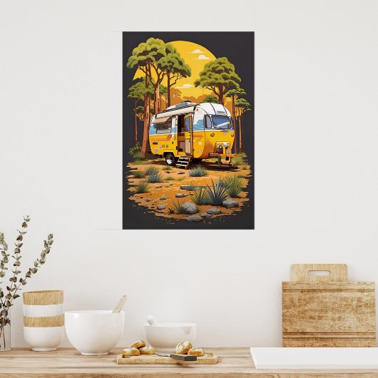 Camping Poster (Küche)