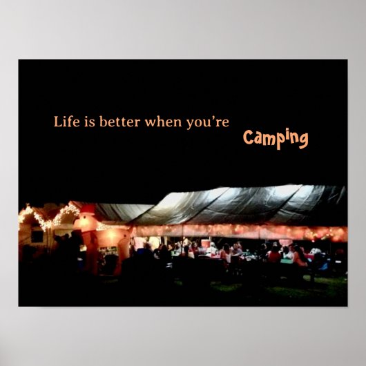 Camping Poster (Vorne)