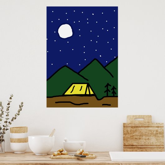 Camping Poster (Küche)