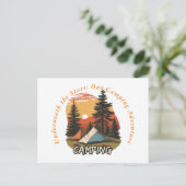 Camping Postkarte (Stehend Vorderseite)