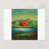 Camping Postkarte (Vorderseite)